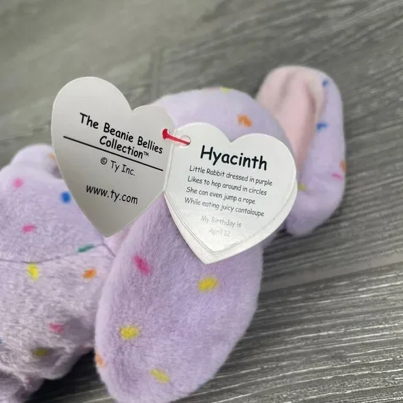 Ty Beanie Babies Hyacinth - Adorable Purple Easter Bunny Plush Toy For Kids